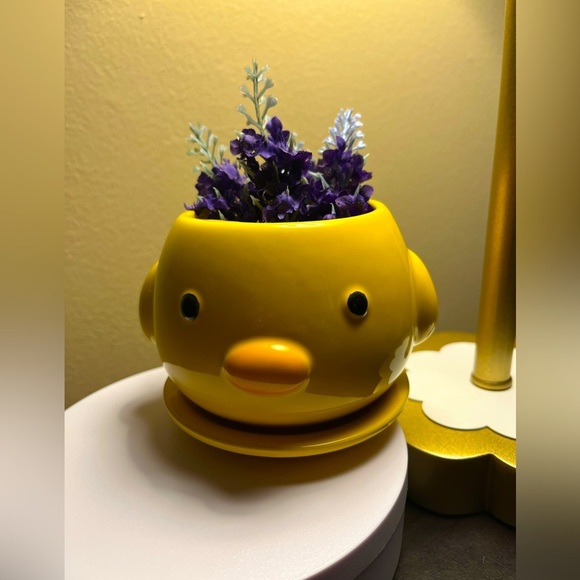 Ceramic Chicken Planter Adorable 4”x4” NWT - Picture 1 of 5